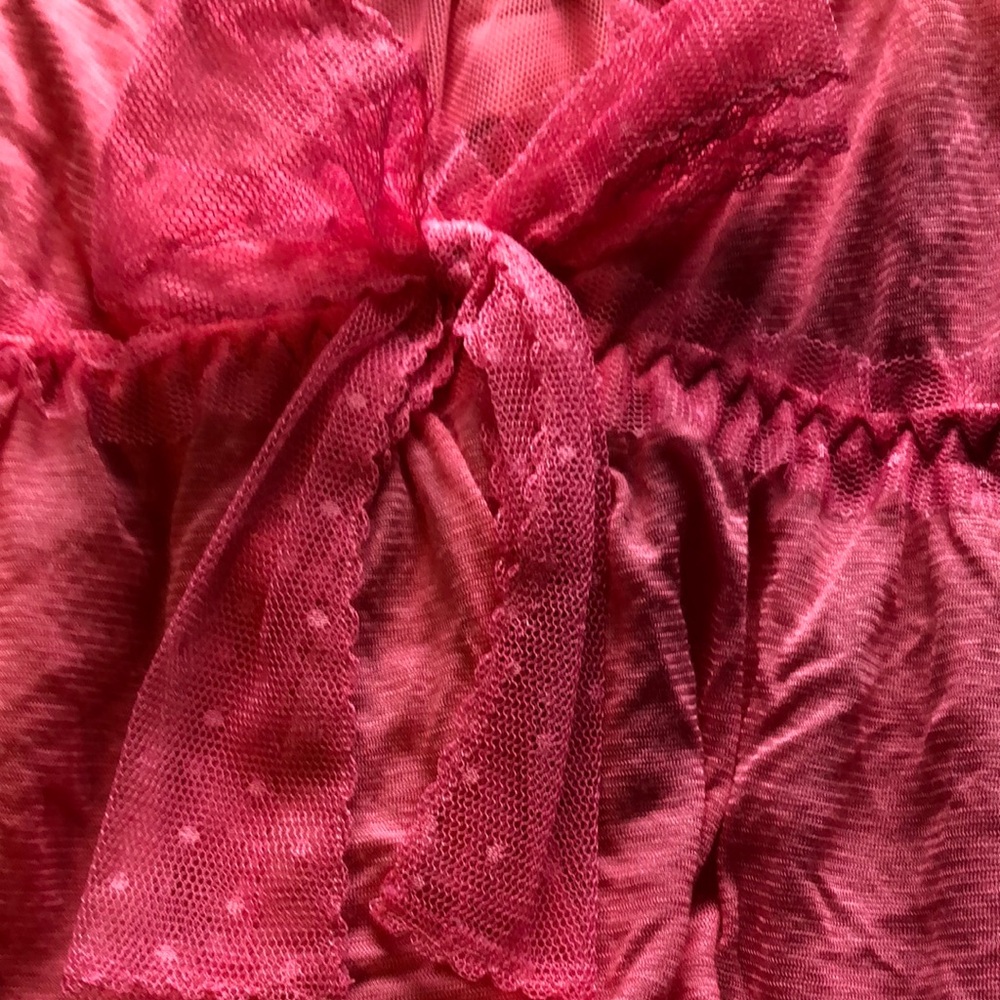 Pink Ruffled Sleeveless Top - Picture 3 of 3
